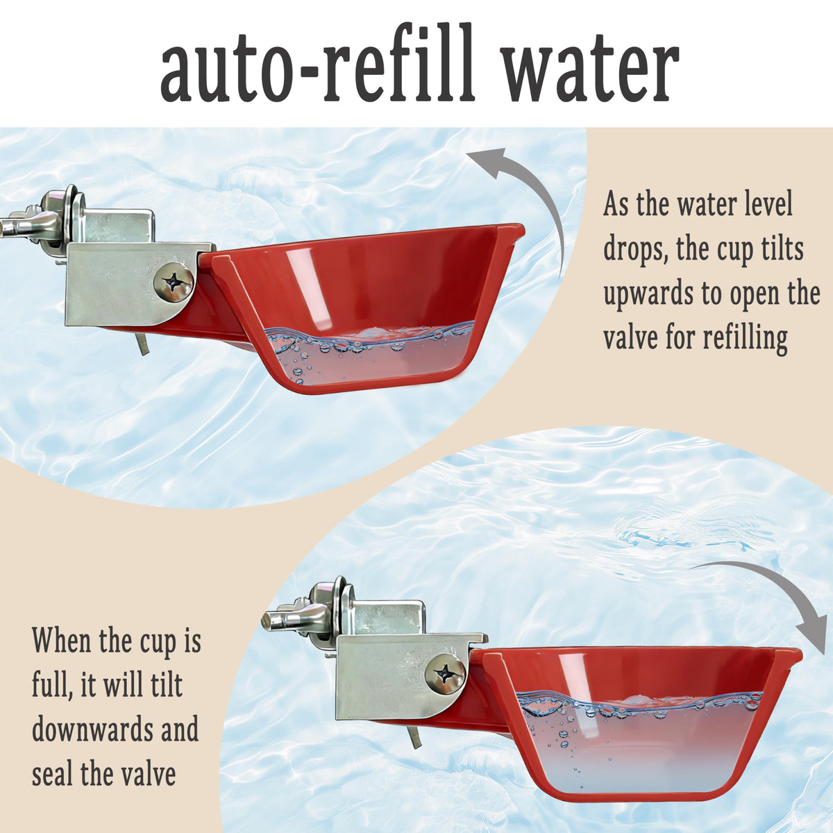 Aluminum Alloy Chicken Waterer Feeder F94949