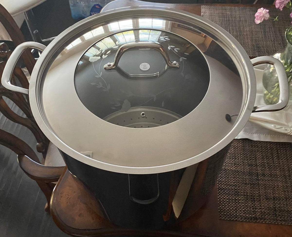 Stainless Steel 60-qt Stockpot with Steaming Rack J3075
