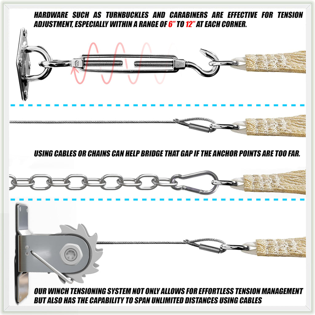 16' x 16' Blue Rectangle Sun Shade Sail S894