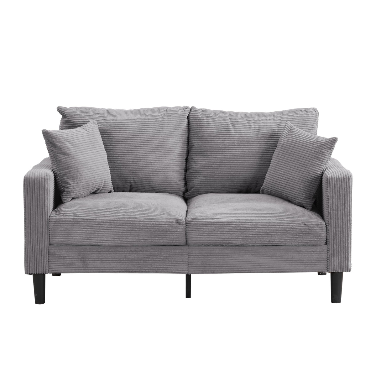 Light Gray Upholstered 2 Seat Loveseat Sofa M64267