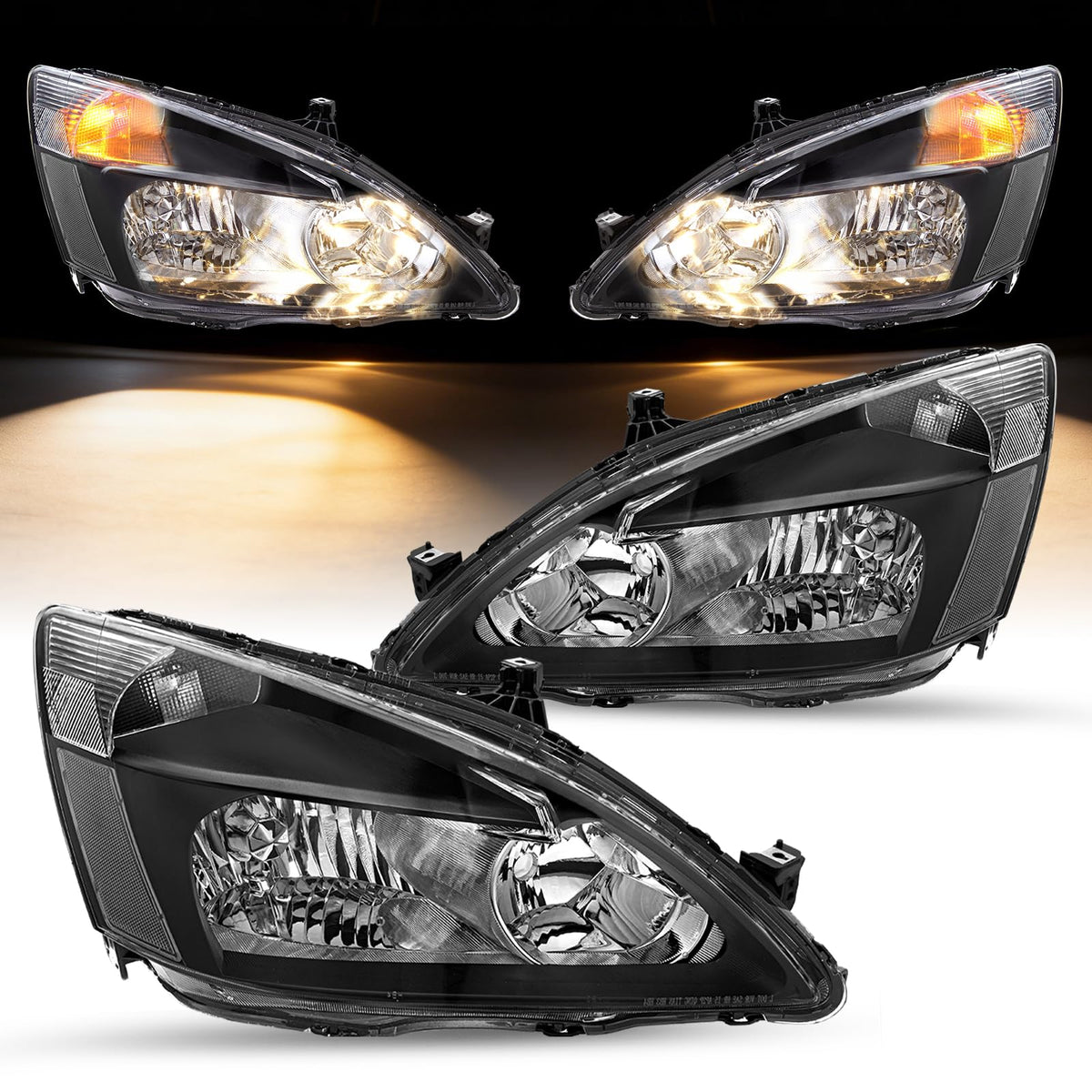 2003-2007 Honda Accord Halogen Headlight Assembly A7014