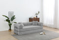 Light Gray Convertible Sleeper Sofa V472