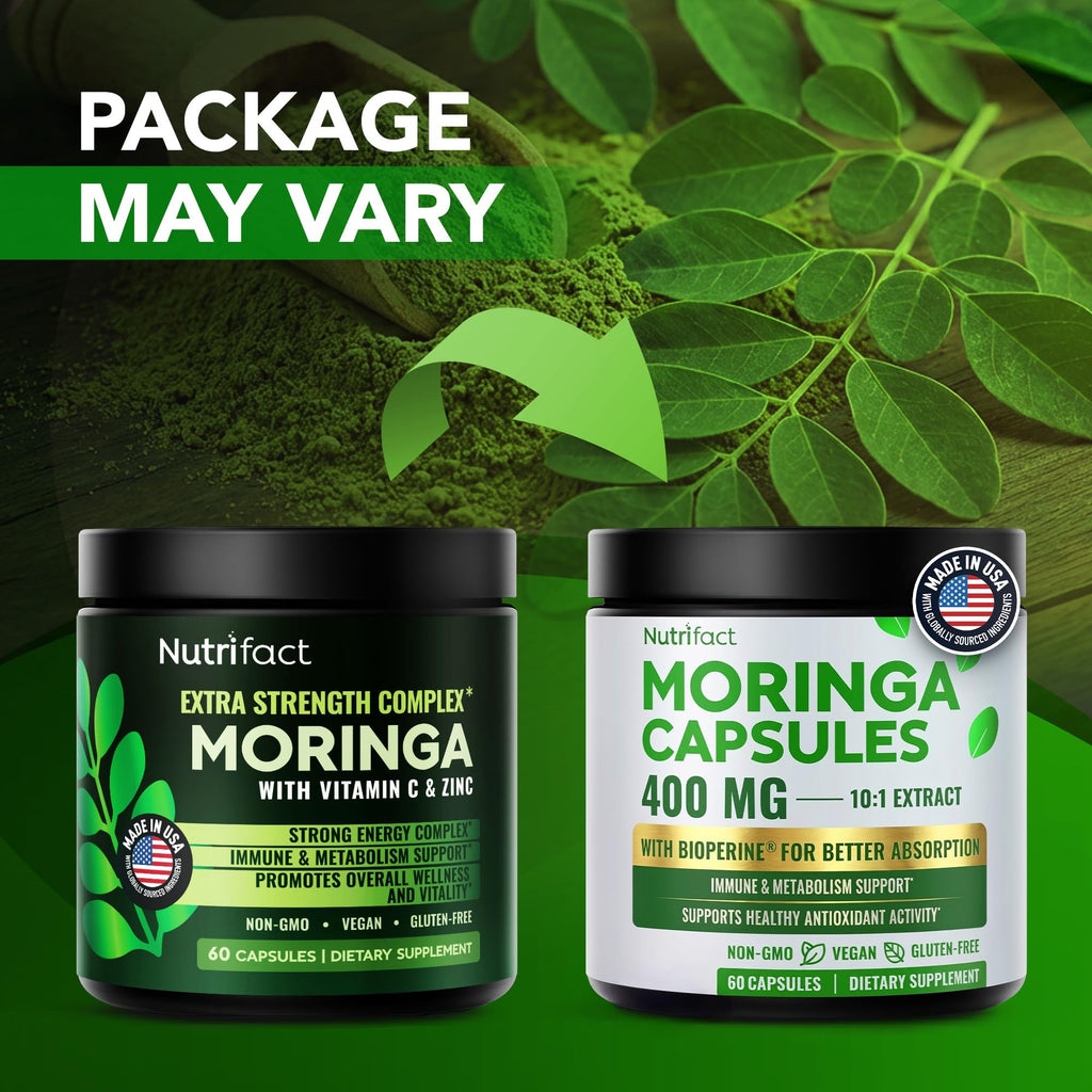 Moringa Capsules with Vitamin C, Zinc & L-Lysine X3372