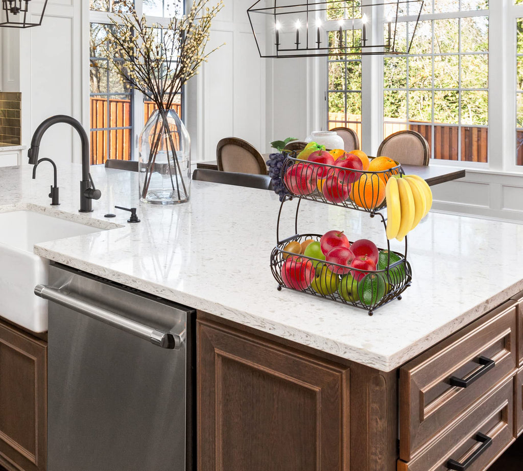 2-Tier Countertop Fruit Basket Holder C15349
