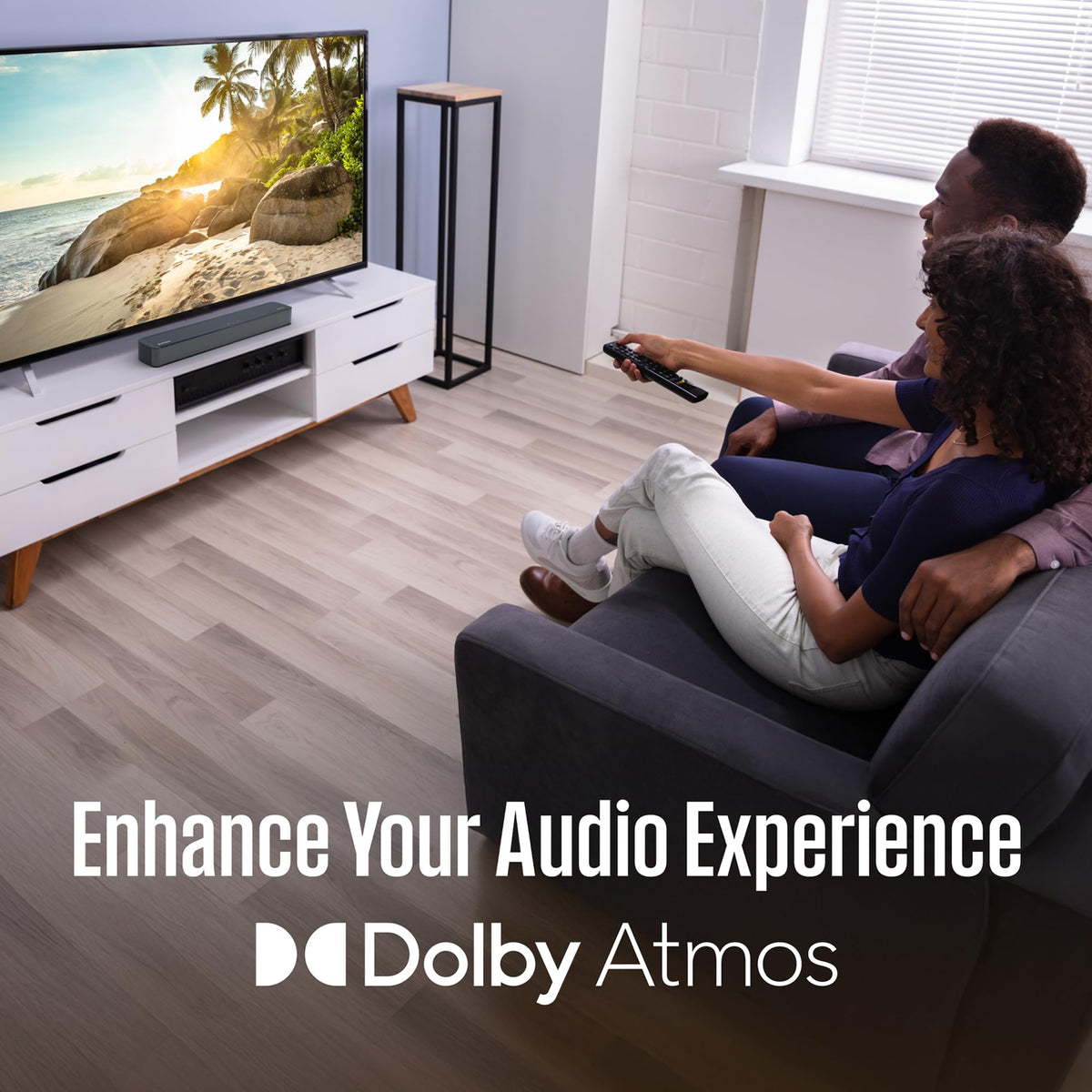 55 Inch 4K TV and 2.0 Channel Soundbar B208689