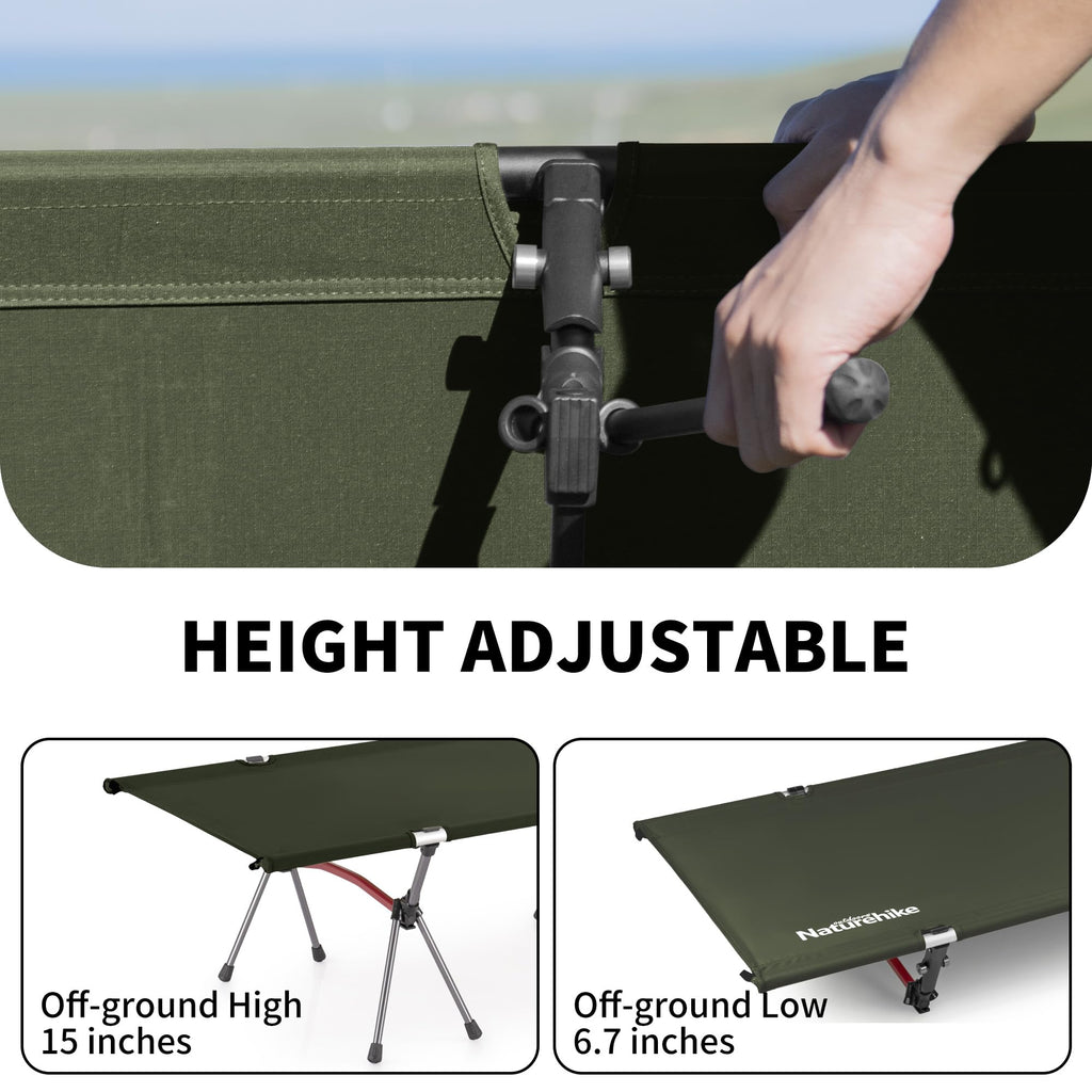Height Adjustable Ultralight Folding Camping Cot N67059