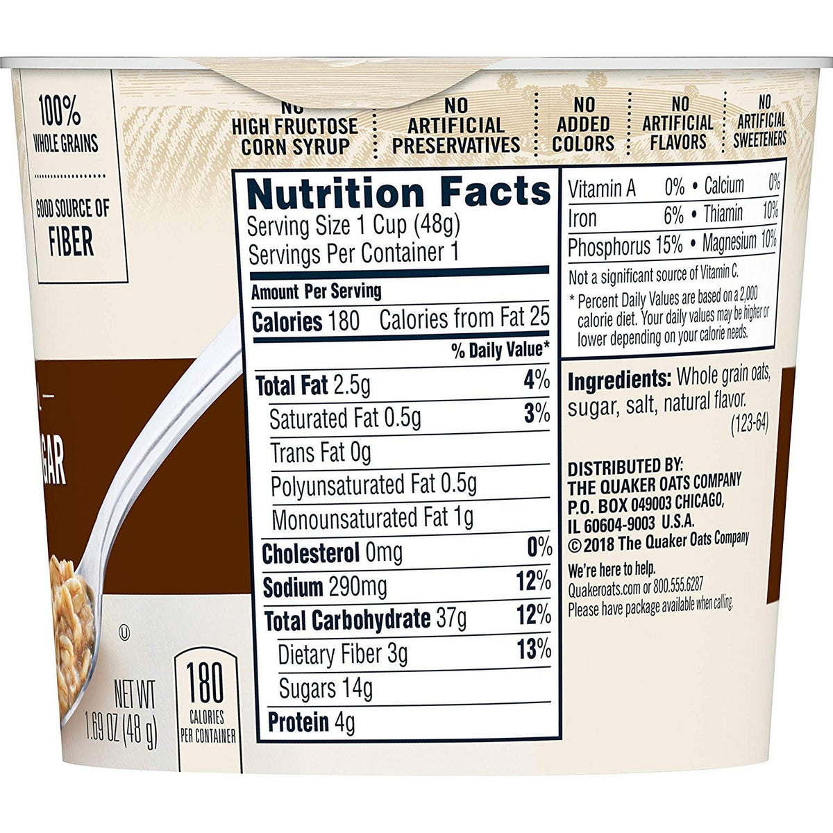 Instant Oatmeal Maple Brown Sugar 1.69oz Pack of 3 M471726