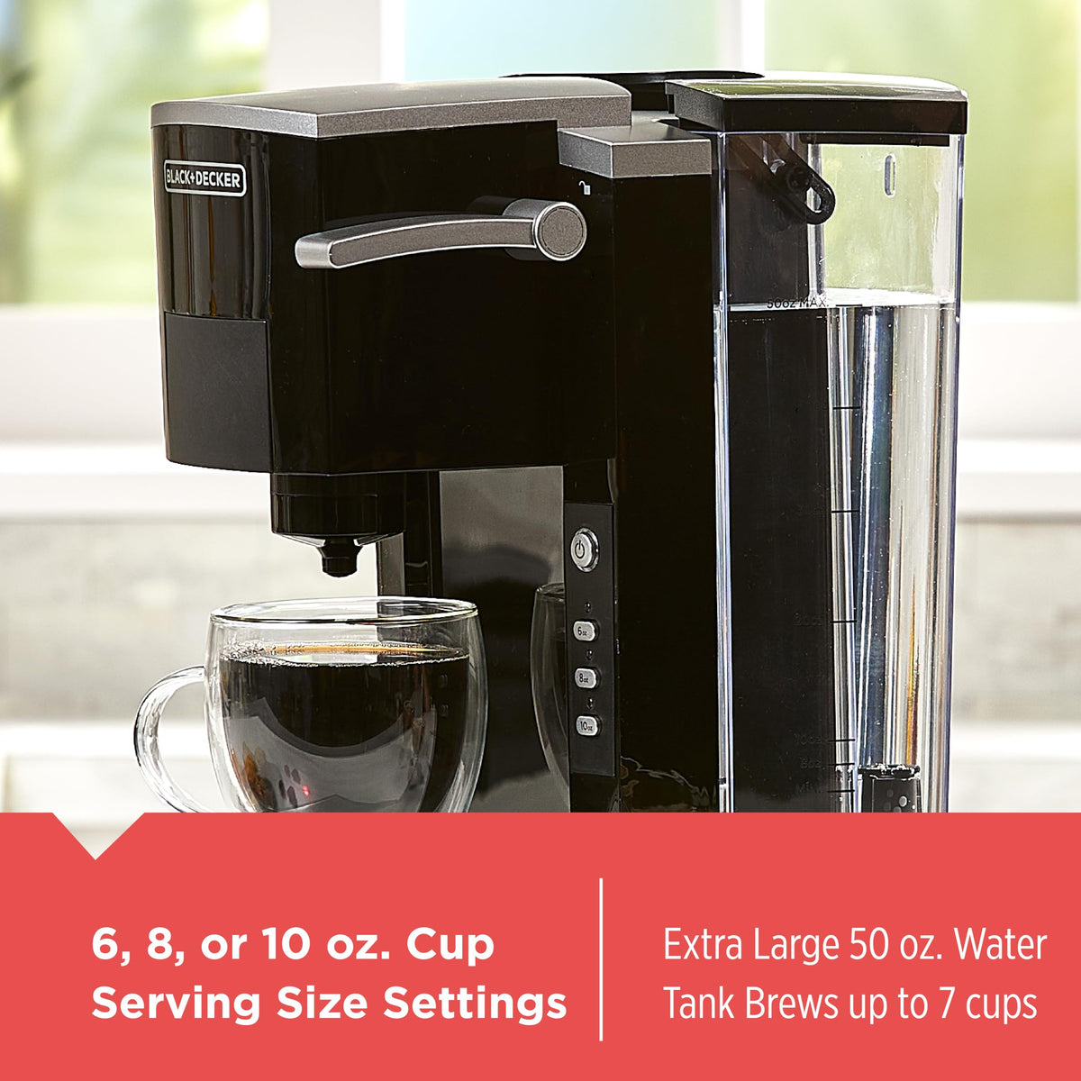 Single Serve K-Cup Brewer with 50oz Water Reservoir O254
