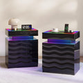 LED Night Stand Set 2 with Charging Station B51674
