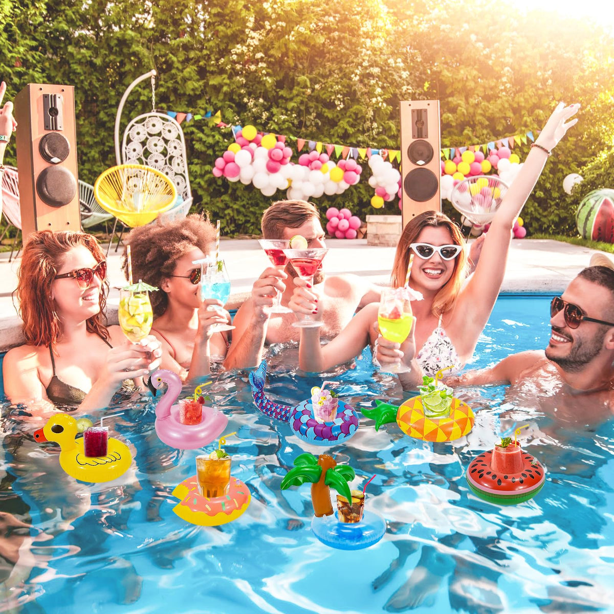 15 Pack Inflatable Drink Holder D97800