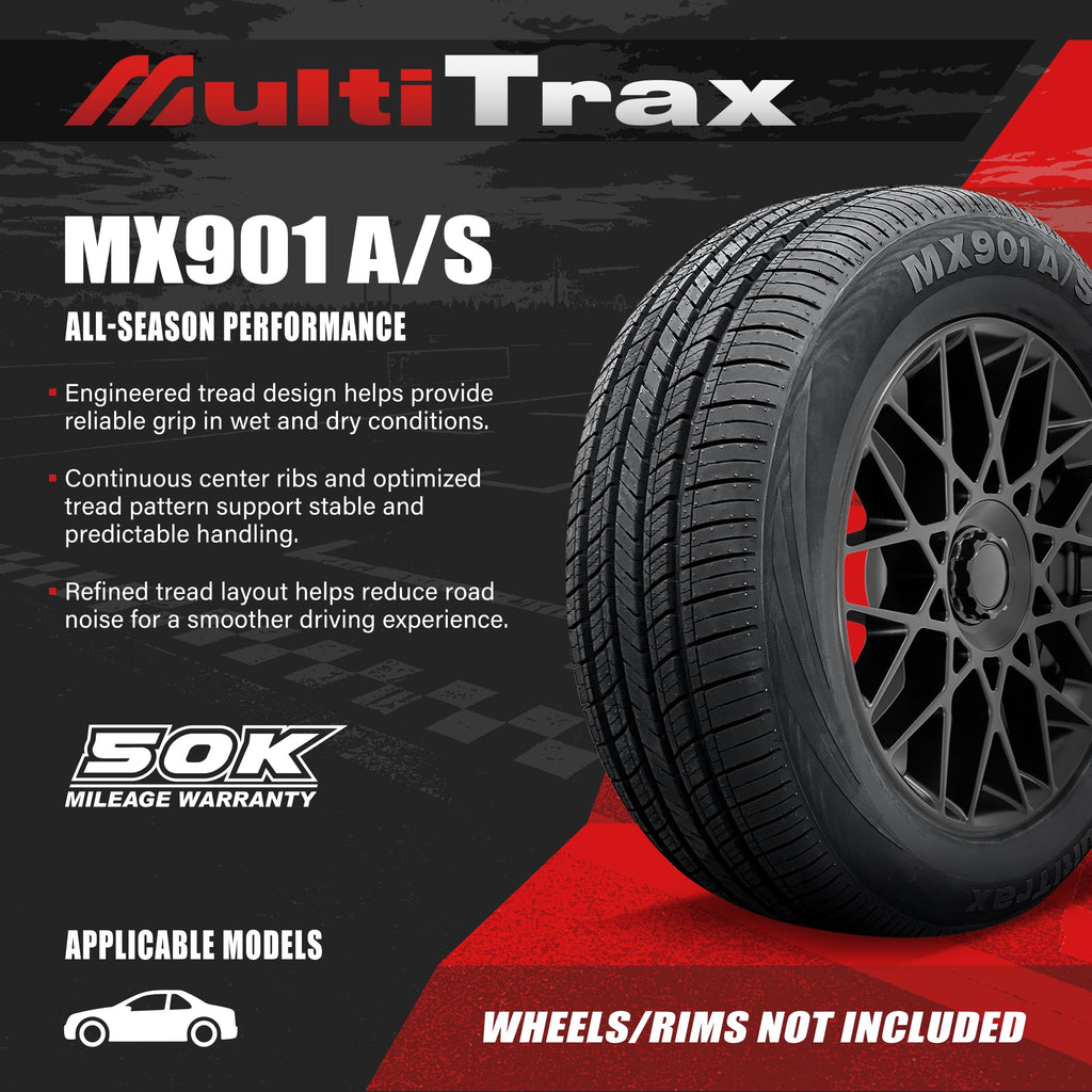 Set of 2 215/60R16 95V M+S All Season Passenger Tires D4925