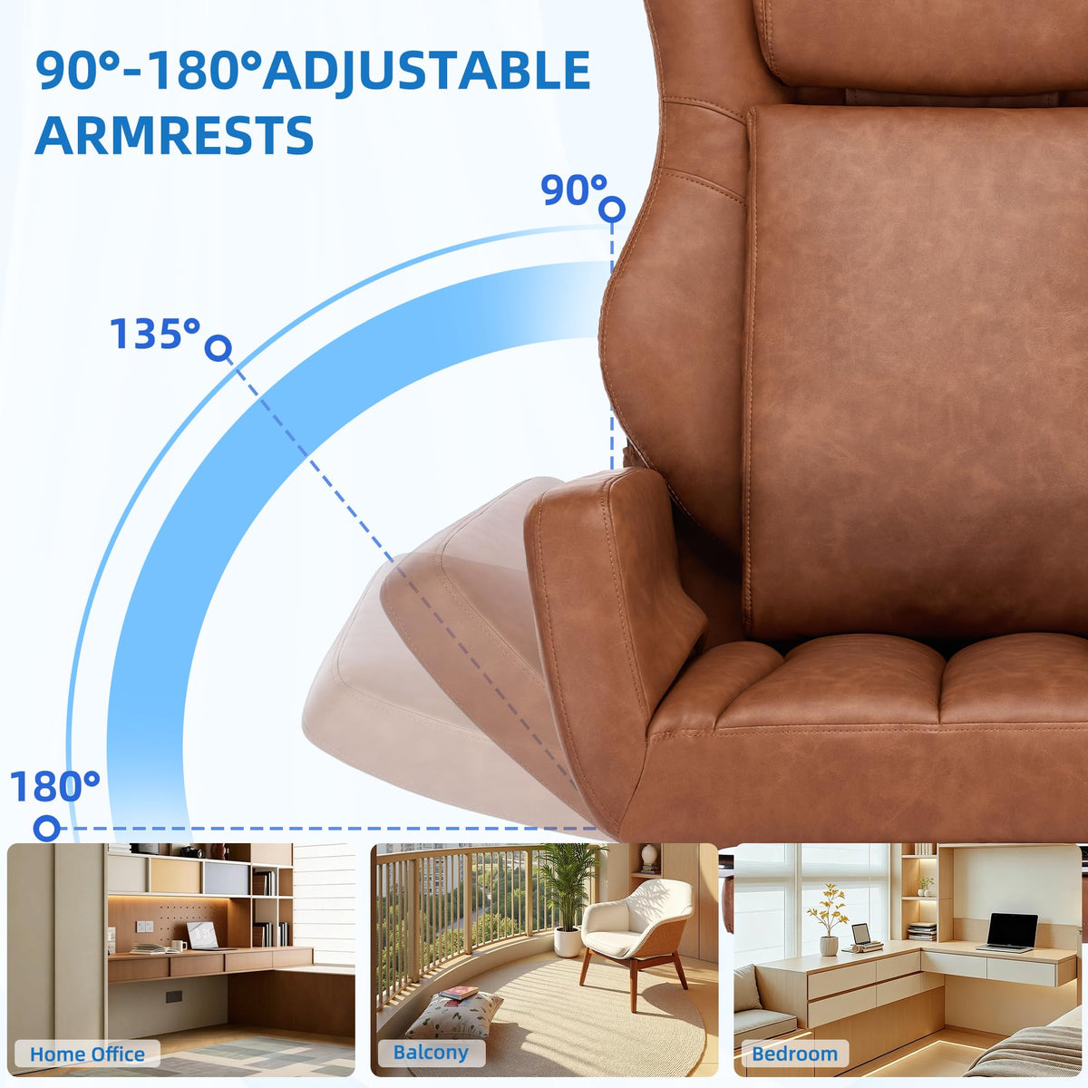 3D Kneading Massage Office Chair E937431