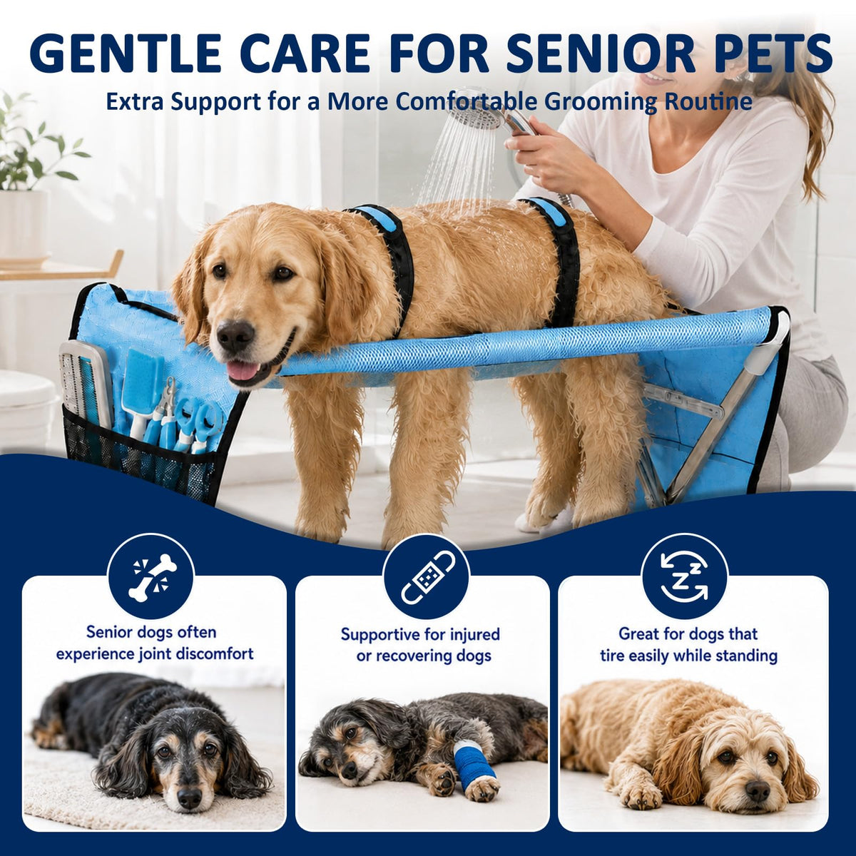 Pet Grooming Hammock with Stand I224