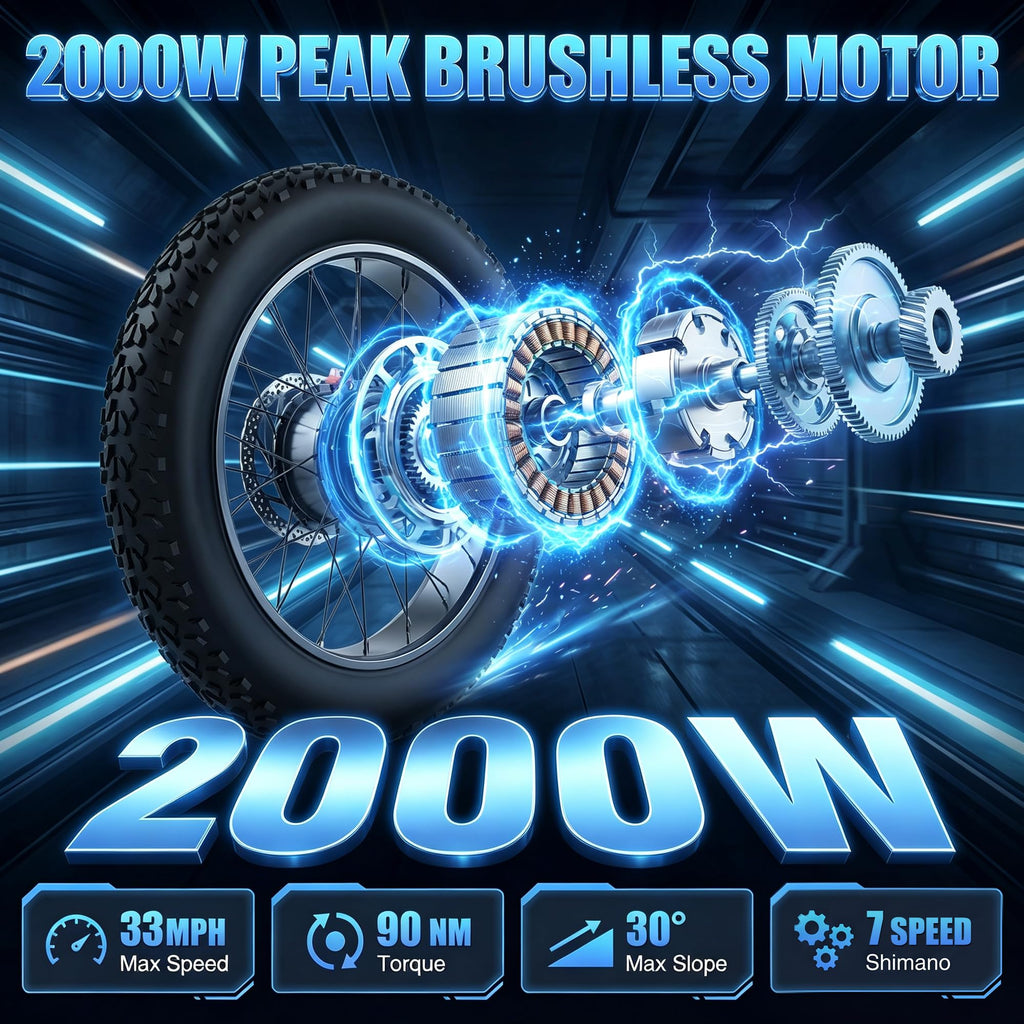 20" Fat Tire Electric Bike 48V A117126