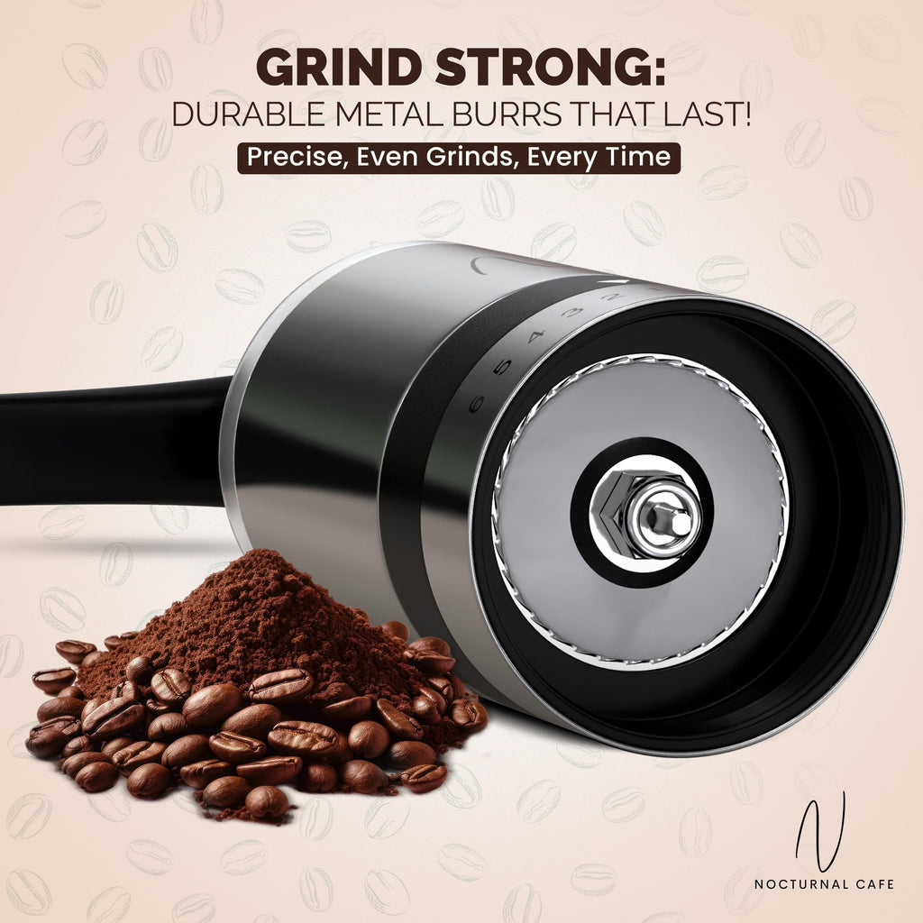 Manual Stainless Steel Hand Crank Burr Coffee Grinder H667481