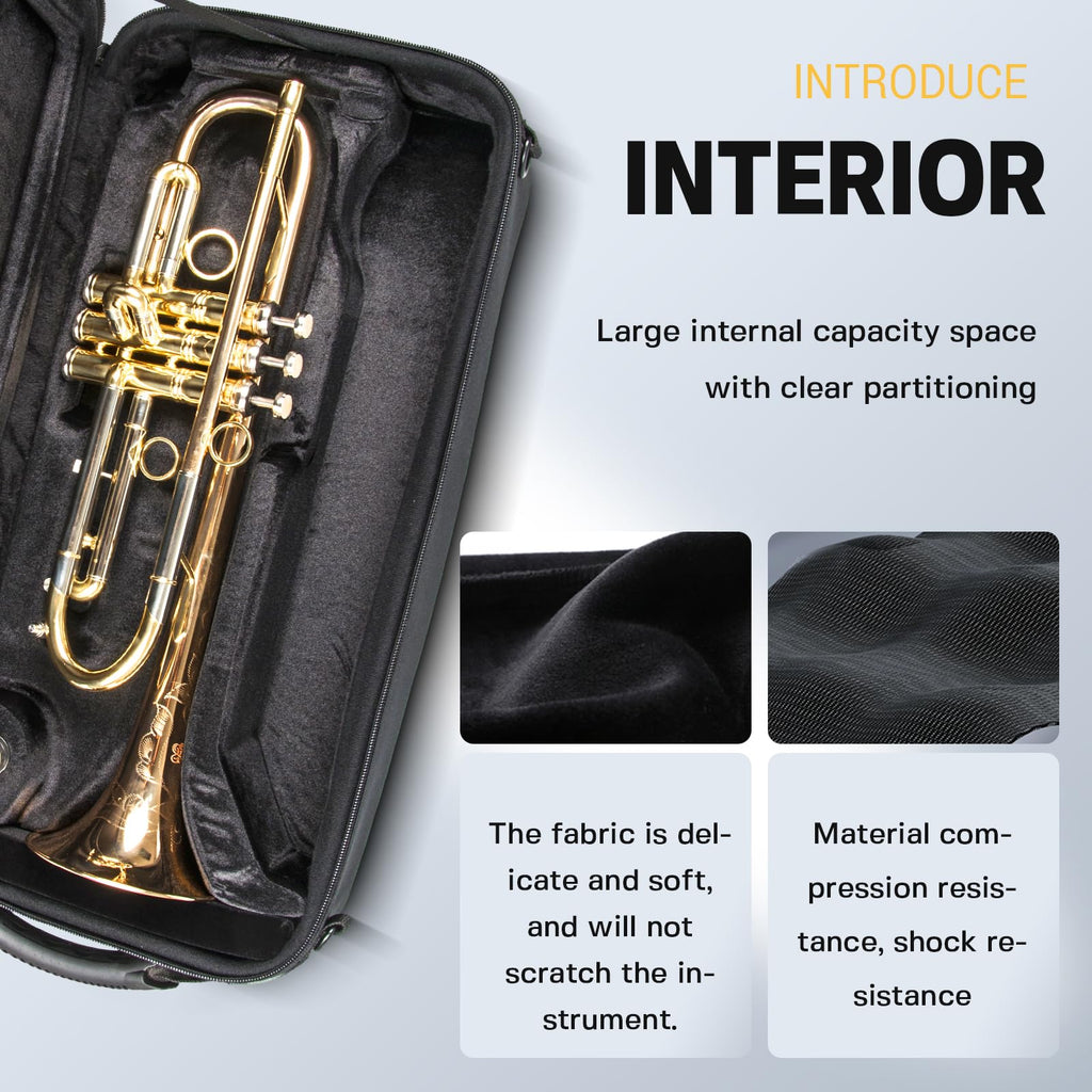 Trumpet Case with Backpack Straps H427