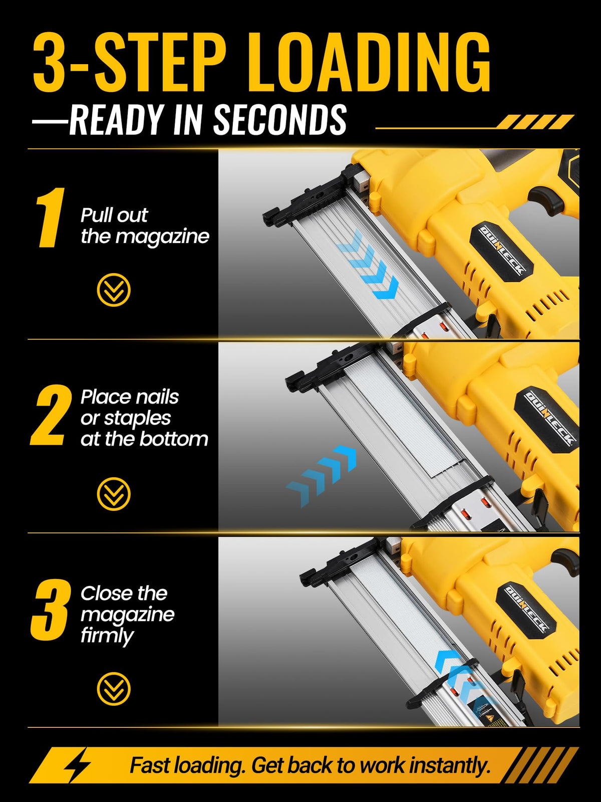 2-in-1 Brad Nailer Staple Gun W744080