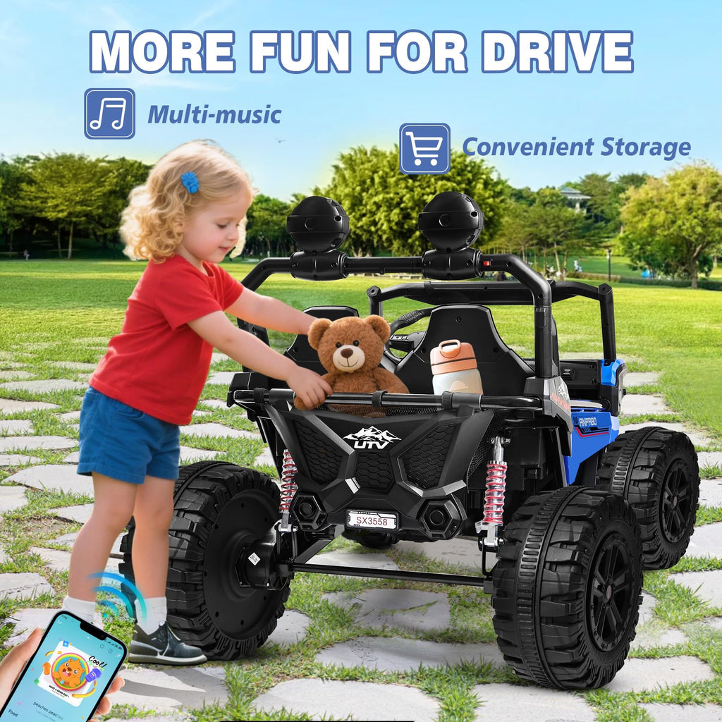 24V Ride on Toy with 4 x 200W Motors, Black G732099