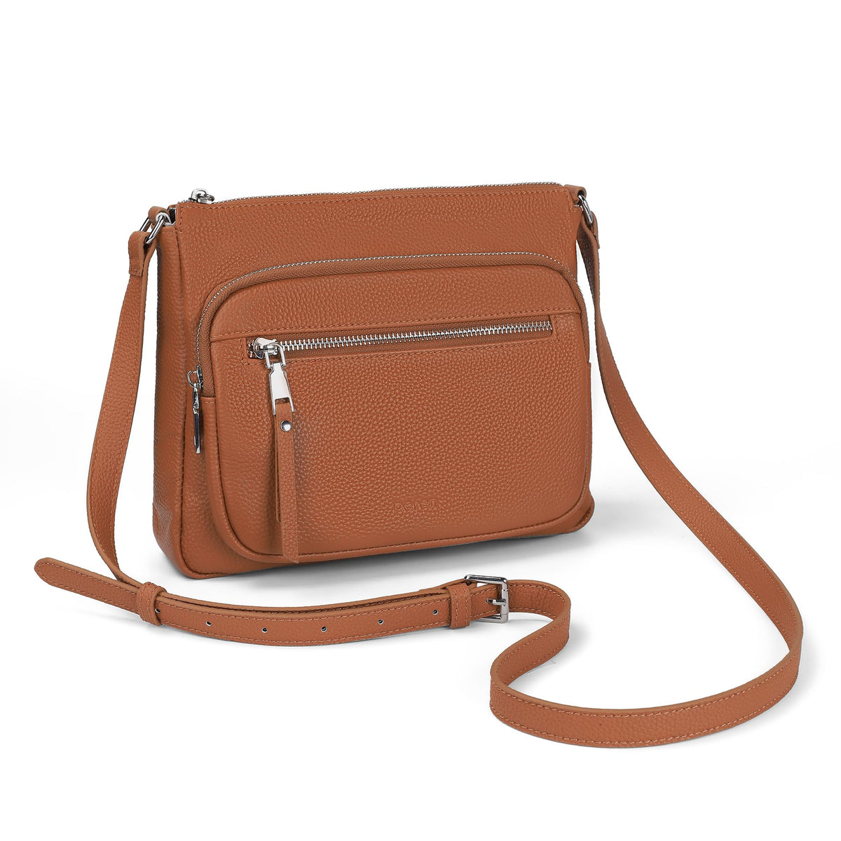Anti Theft Genuine Leather Crossbody Bag with Wallet N81609