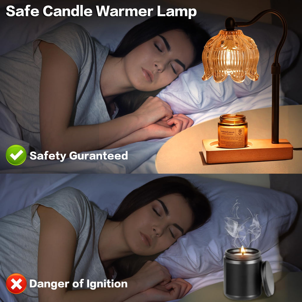 Adjustable Dimmable Candle Warmer Lamp with Timer K7645