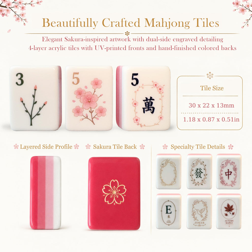 American Mahjong Set with Racks, Mat & Tote R3535