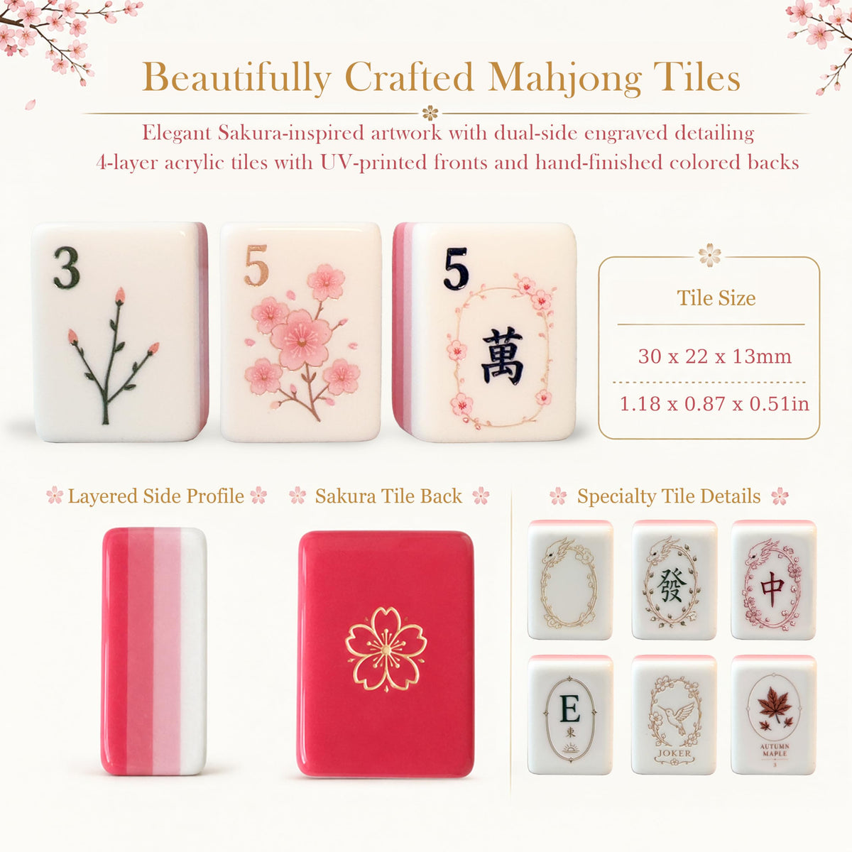 American Mahjong Set with Racks, Mat & Tote R3535