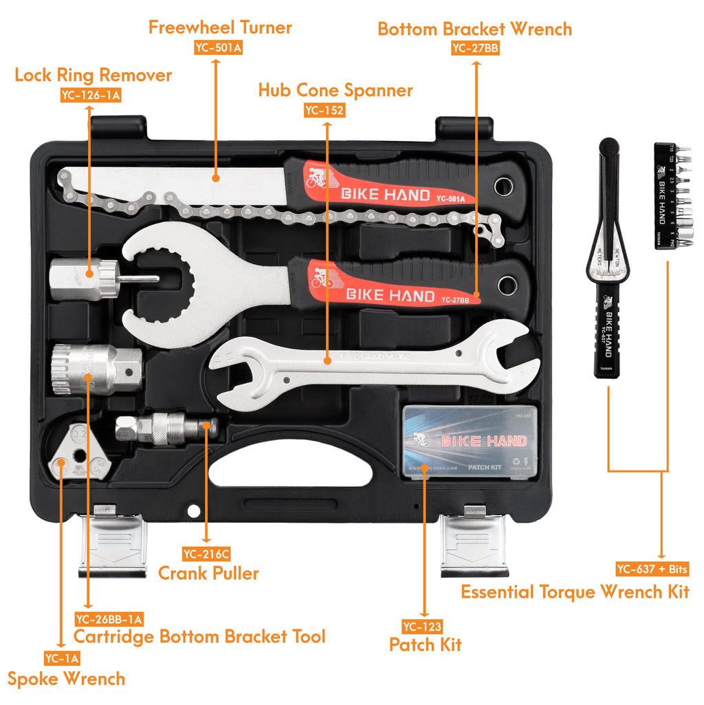 18 Piece Bike Repair Tool Kit Set with Torque Wrench G822137