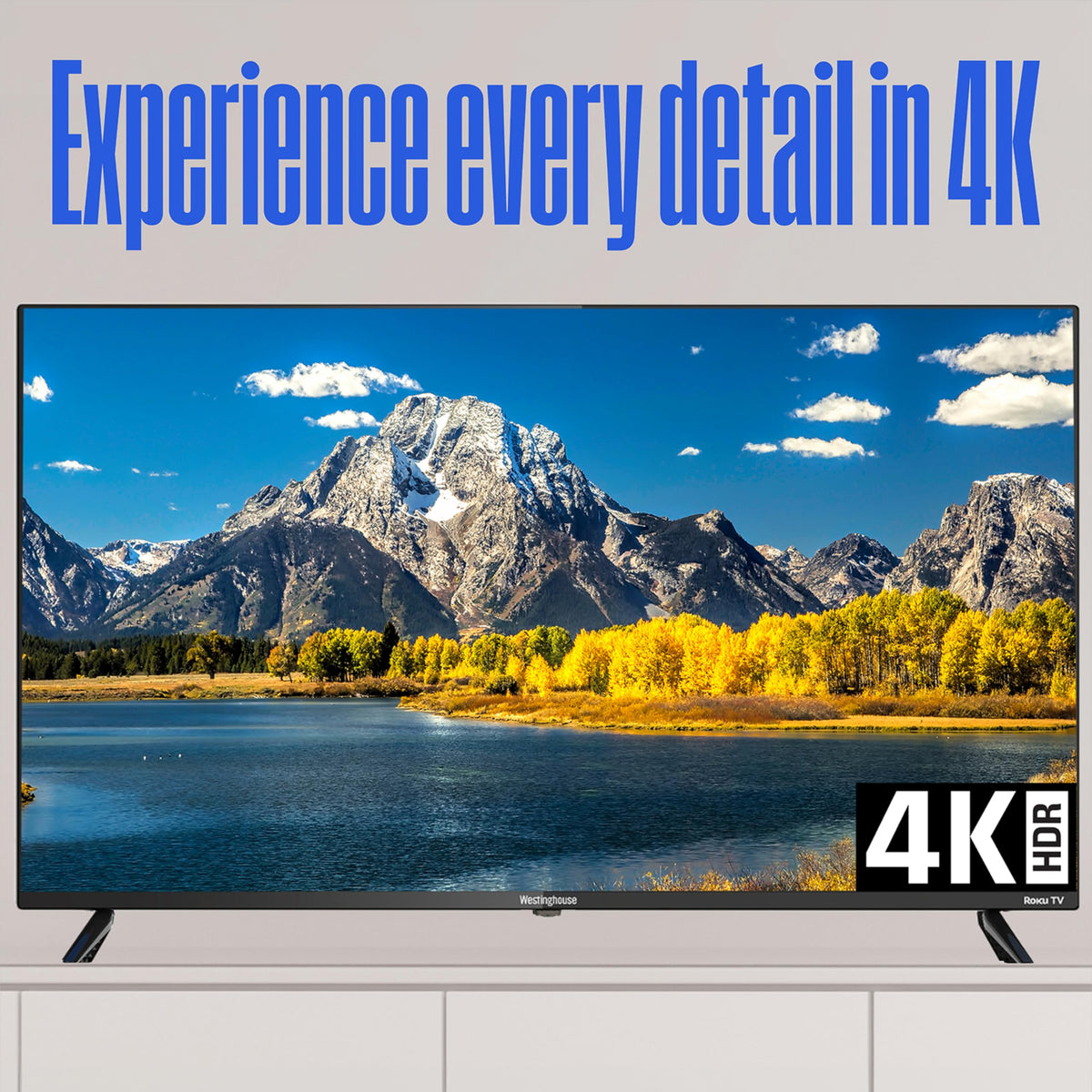 55 Inch 4K TV and 2.0 Channel Soundbar B208689
