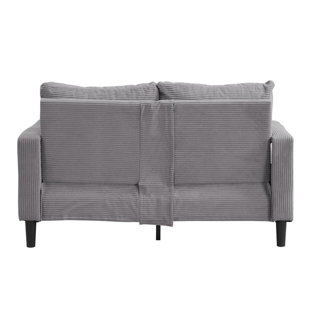 Light Gray Upholstered 2 Seat Loveseat Sofa M64267