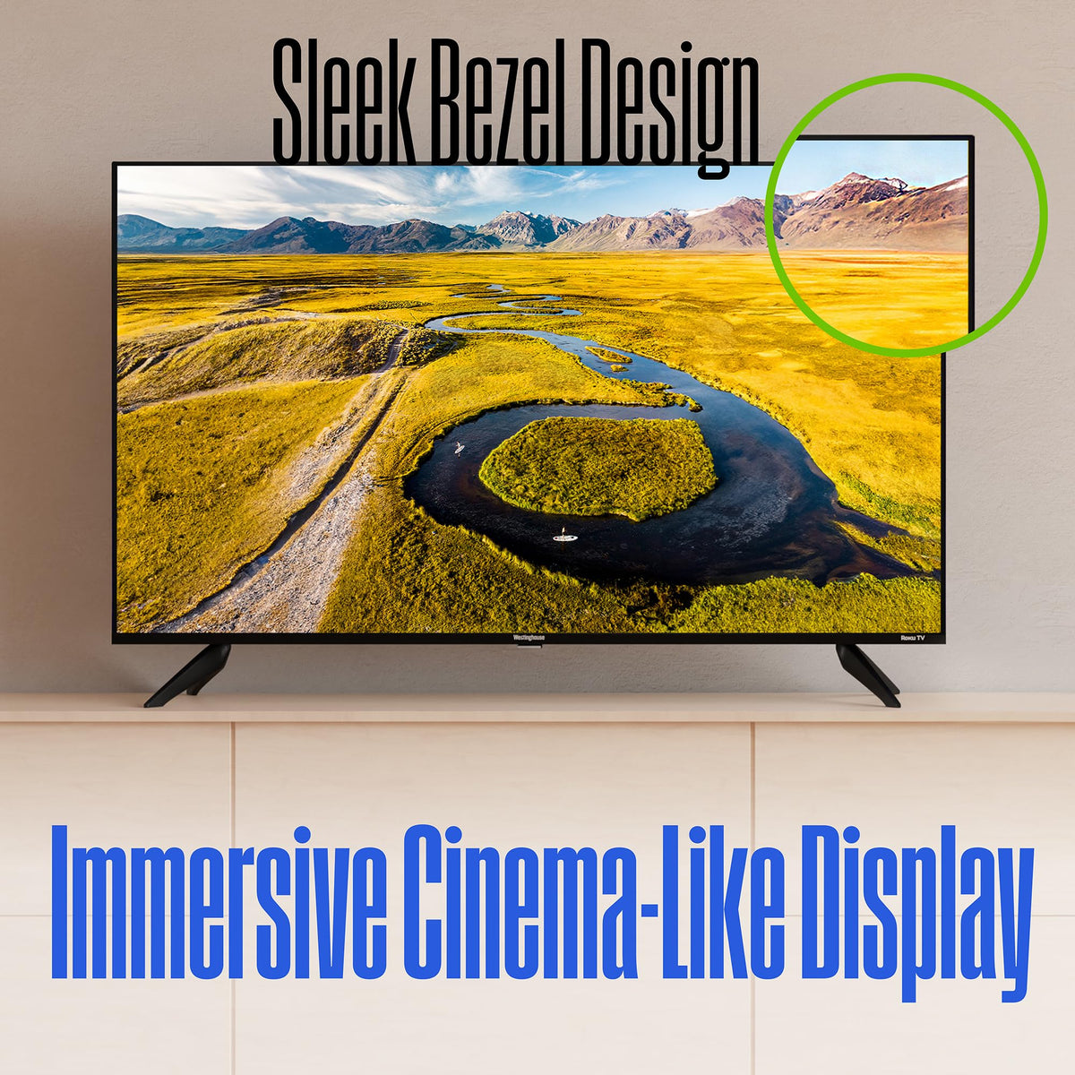 55 Inch 4K TV and 2.0 Channel Soundbar B208689