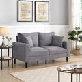 Light Gray Upholstered 2 Seat Loveseat Sofa M64267