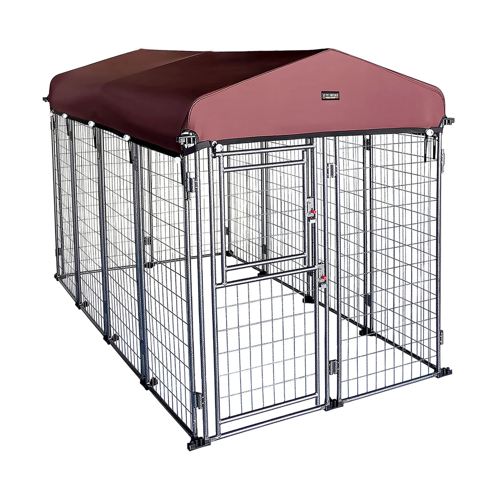 8' x 4' x 5' Outdoor Dog Kennel with Roof Cover H438