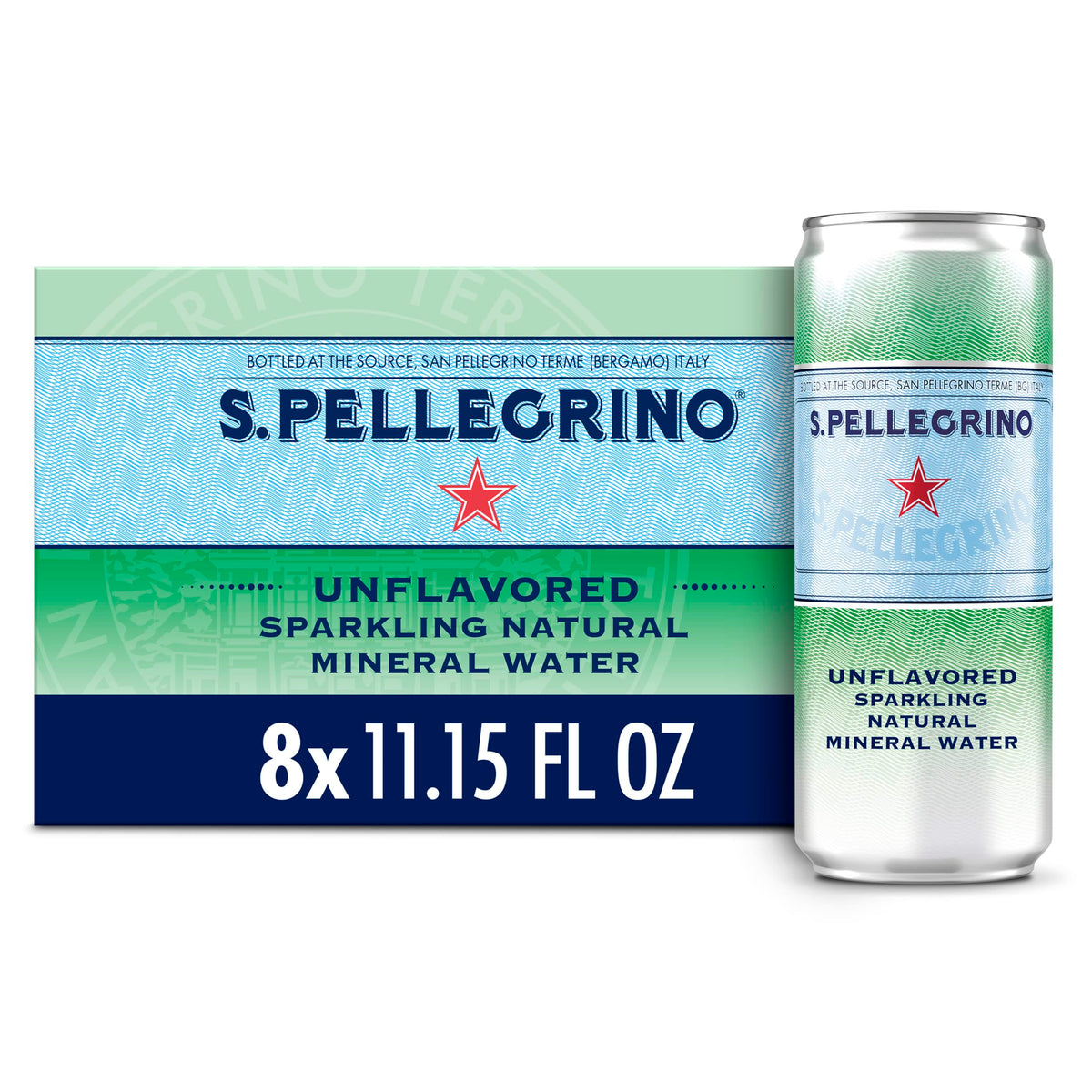 Sparkling Natural Mineral Water 11.15 Fl Oz 8-Pack I327103