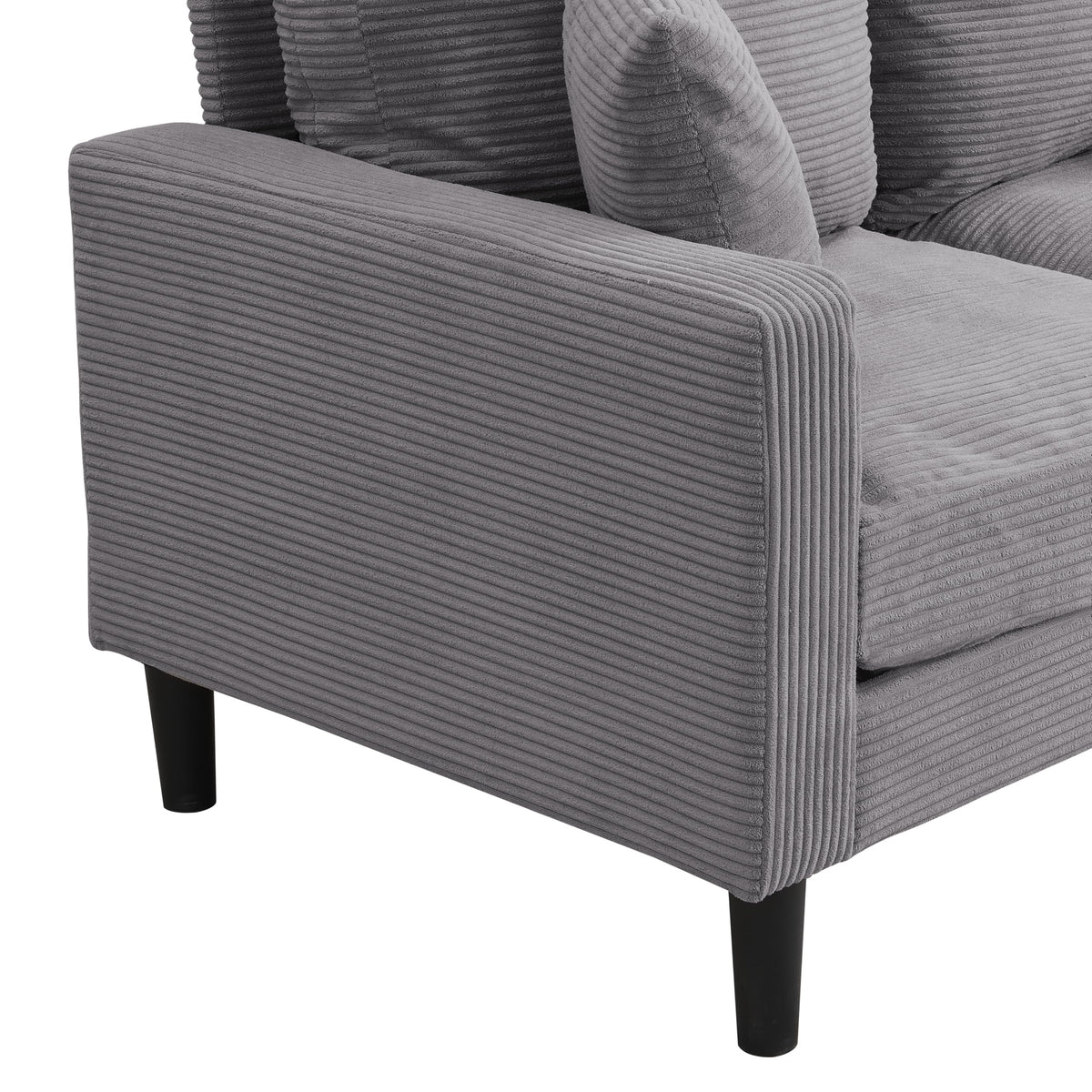 Light Gray Upholstered 2 Seat Loveseat Sofa M64267