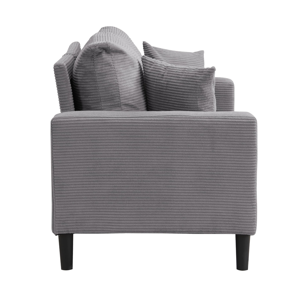 Light Gray Upholstered 2 Seat Loveseat Sofa M64267