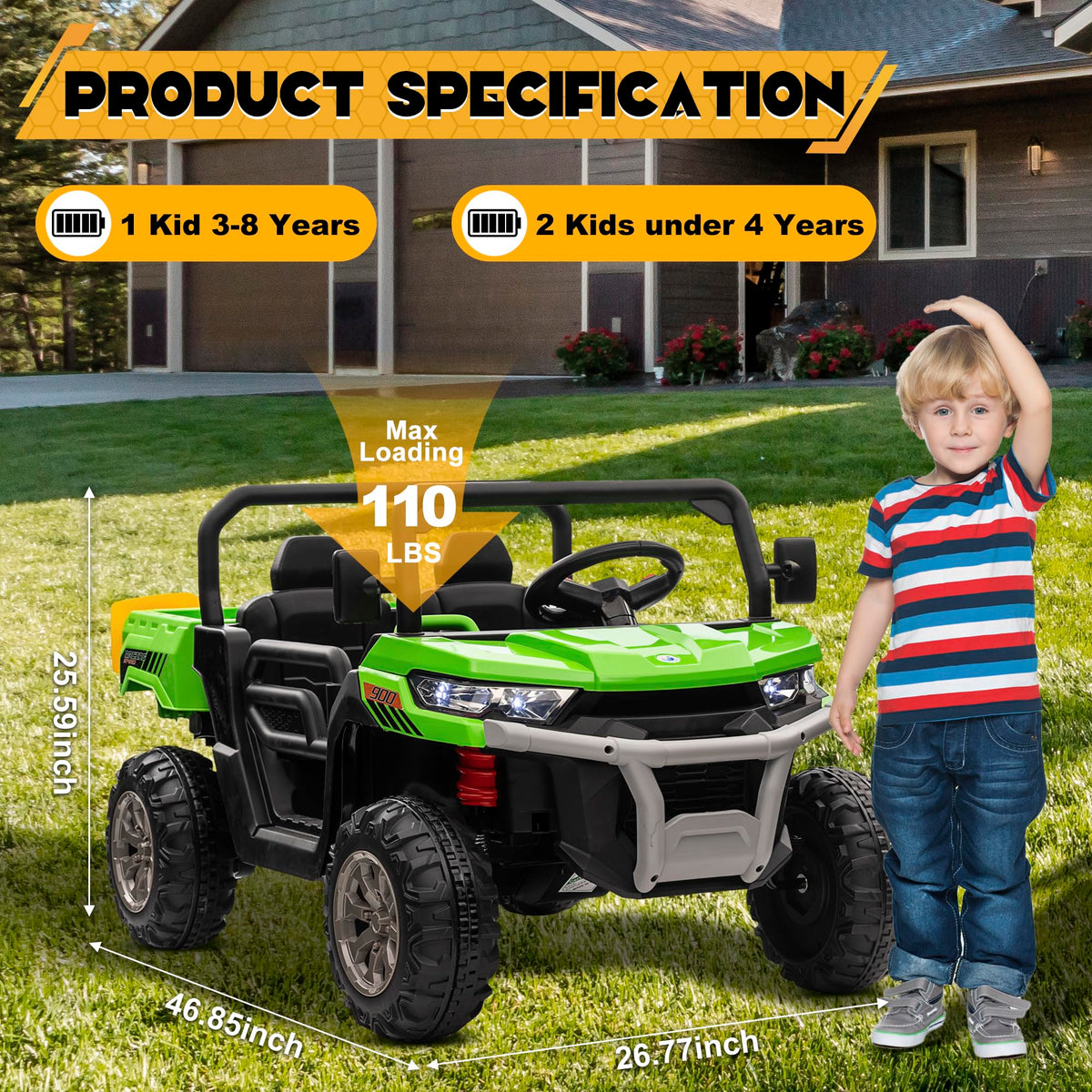 24V 4WD Ride on Car Dump Truck N479297