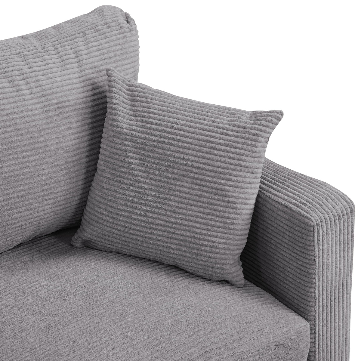 Light Gray Upholstered 2 Seat Loveseat Sofa M64267